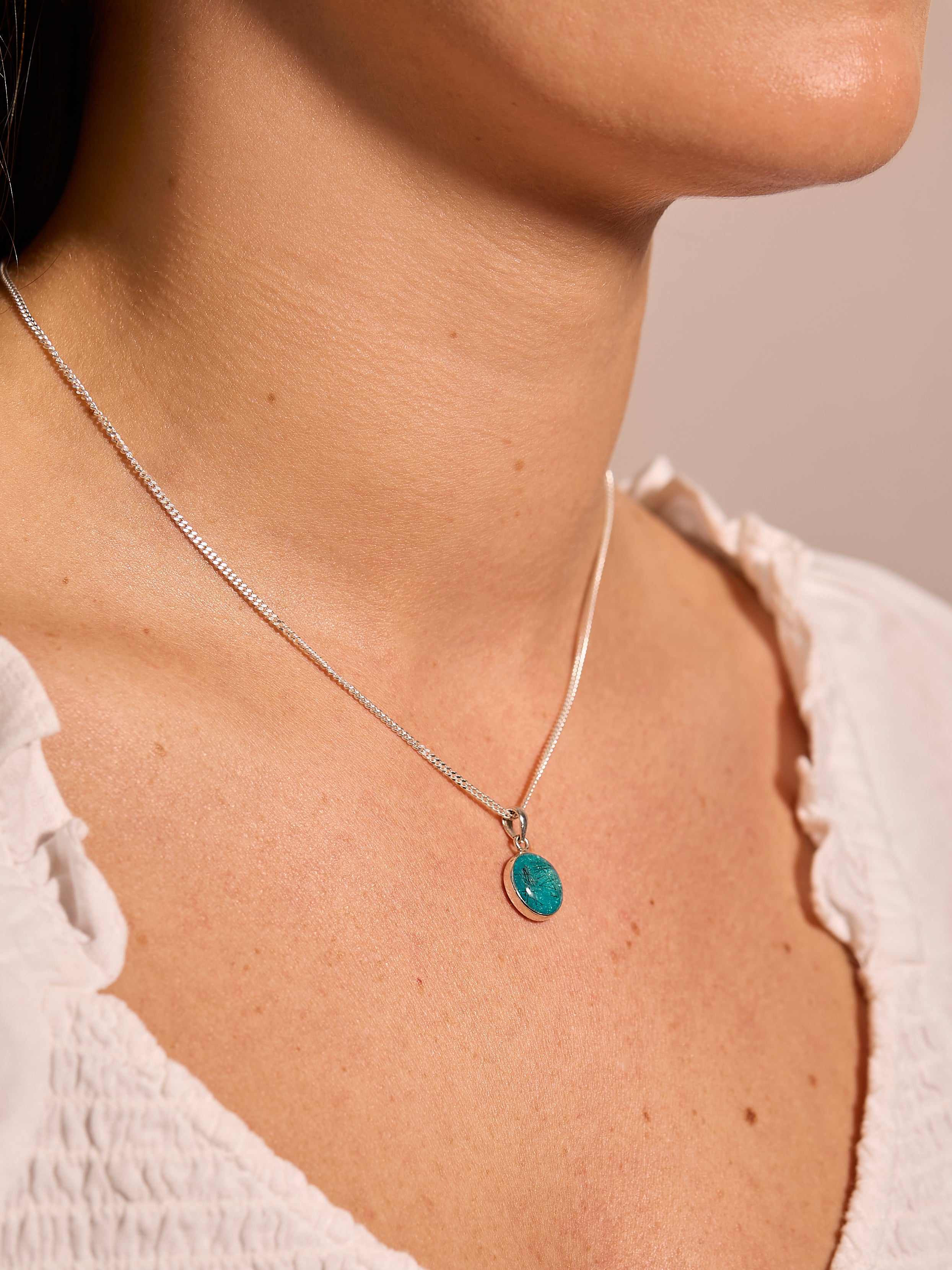 Circle Hair/Fur Necklace