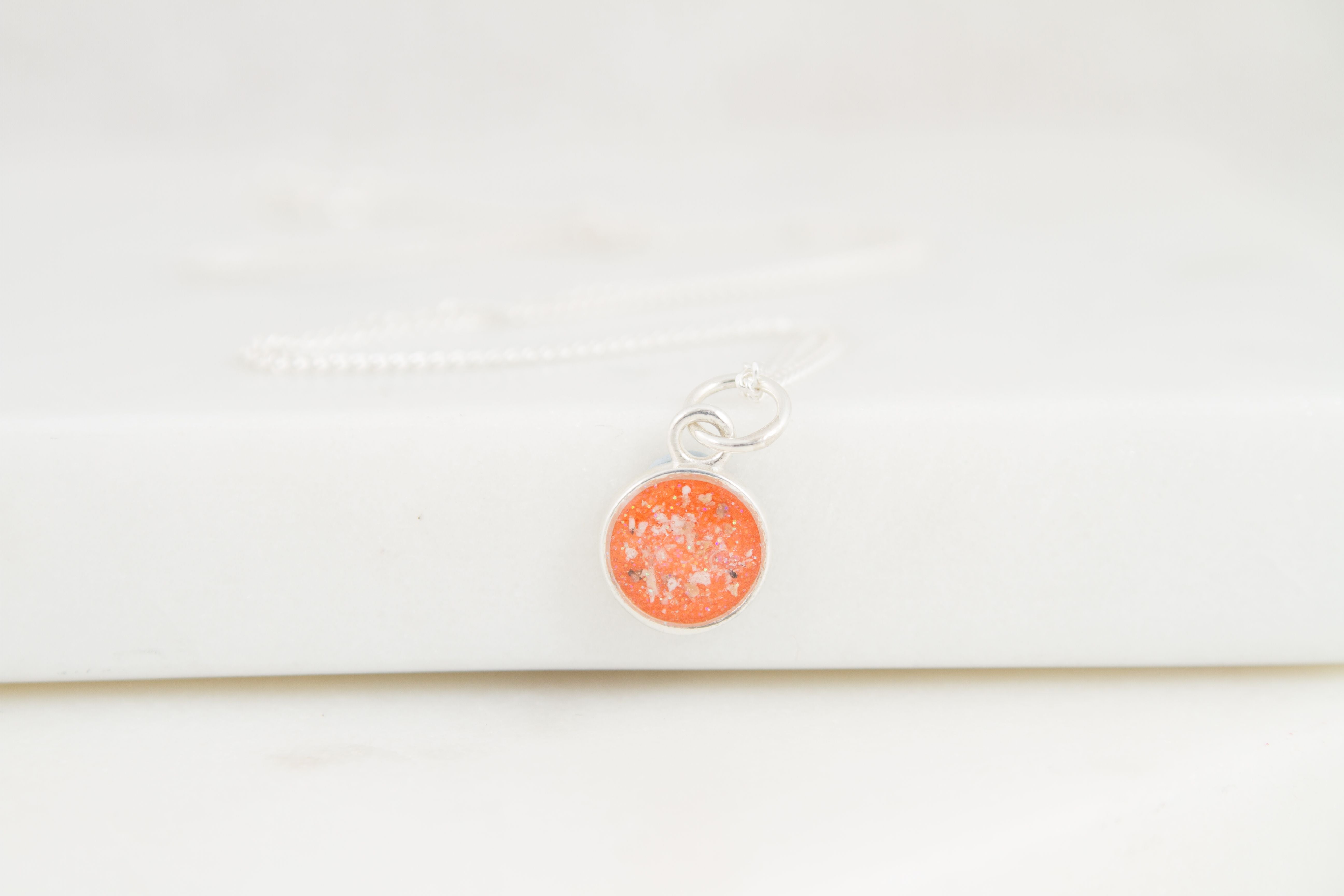 Delicate Circle Ashes Necklace