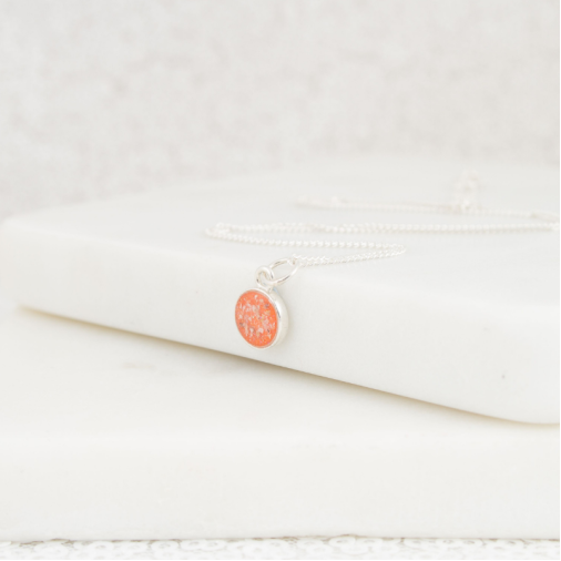 Delicate Circle Ashes Necklace
