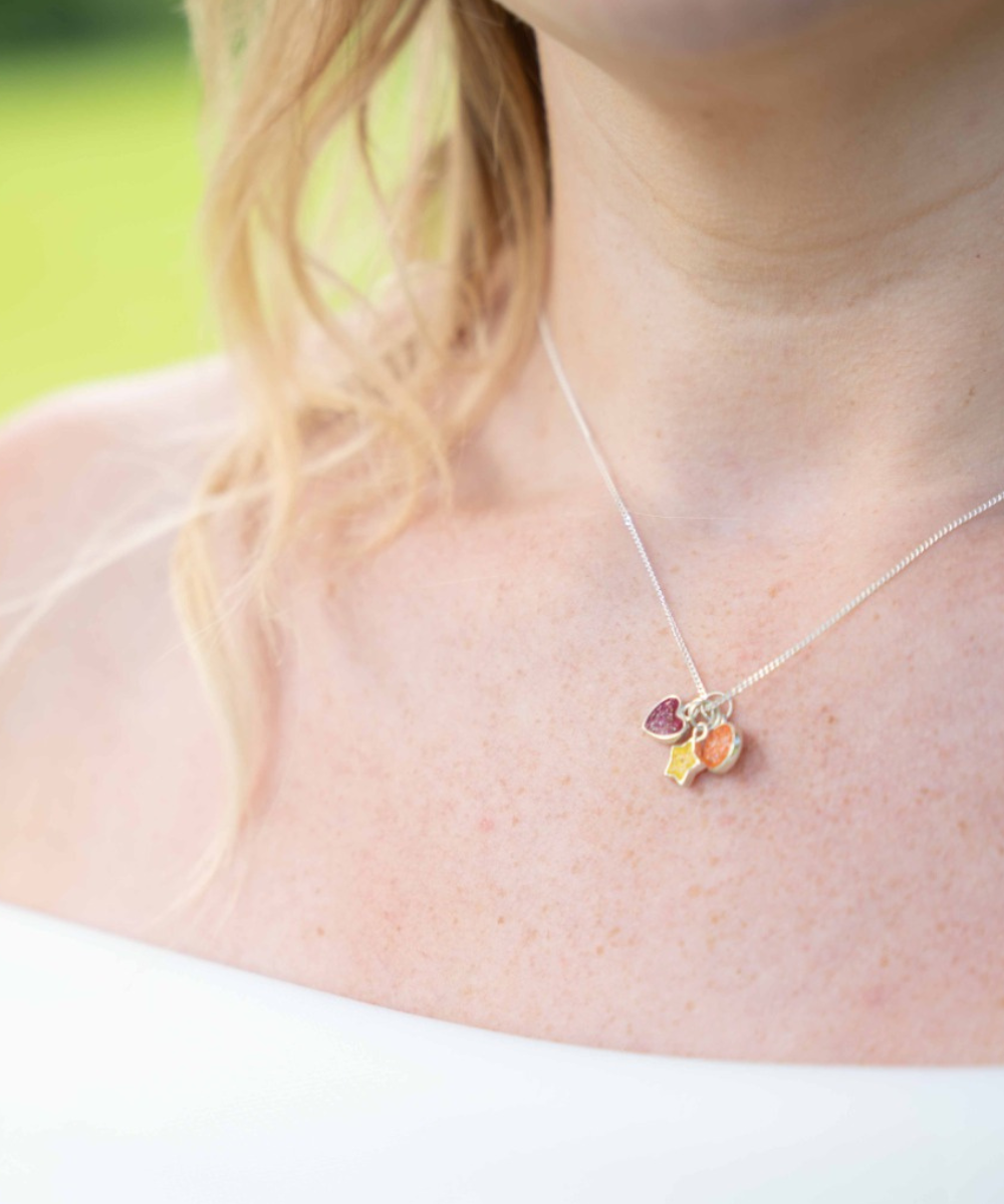 Delicate Trio Ashes Necklace