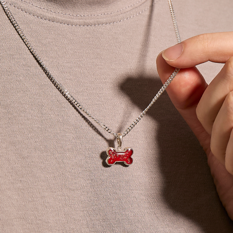 Dog Bone Ashes Necklace