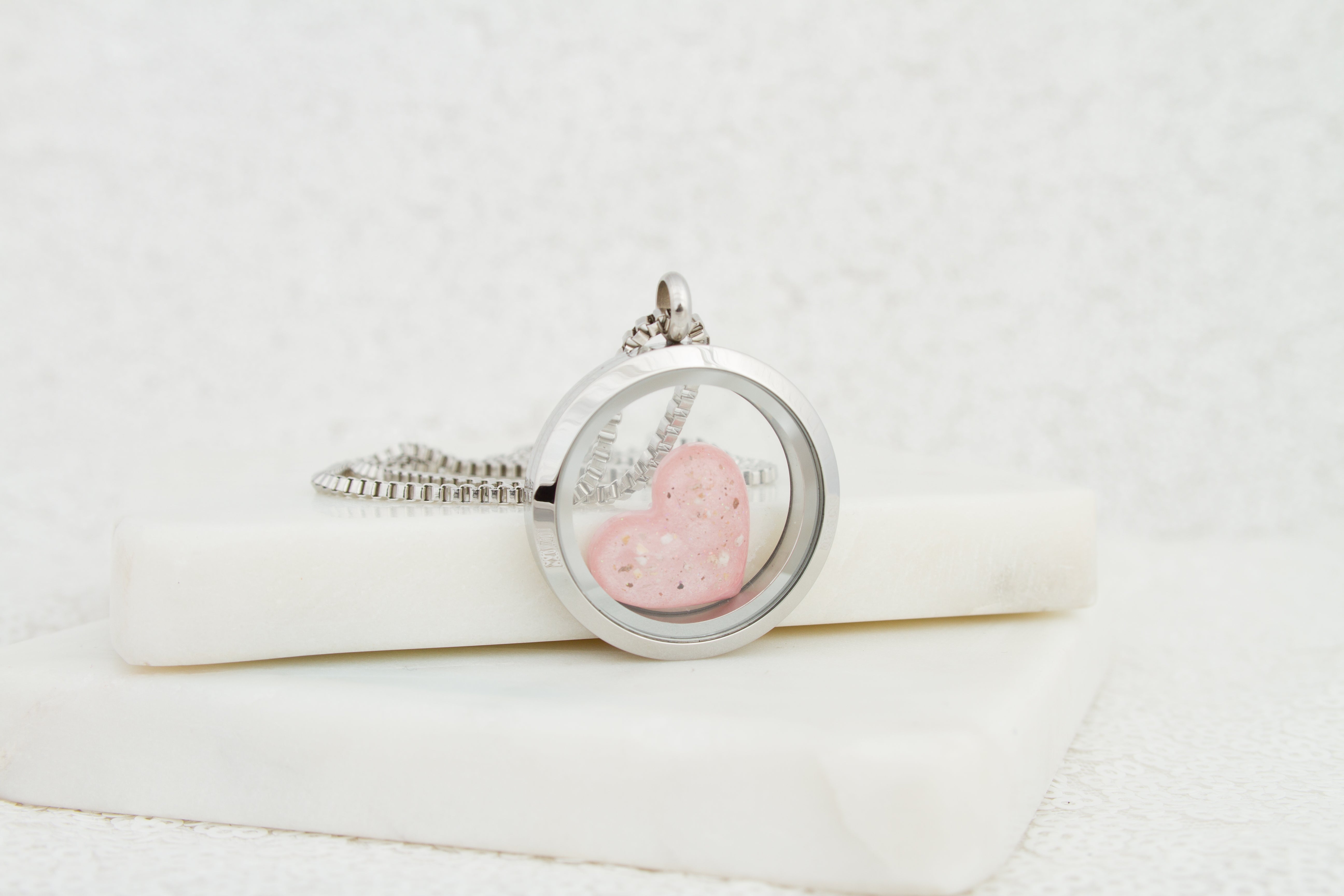 Silver Ashes Heart Locket