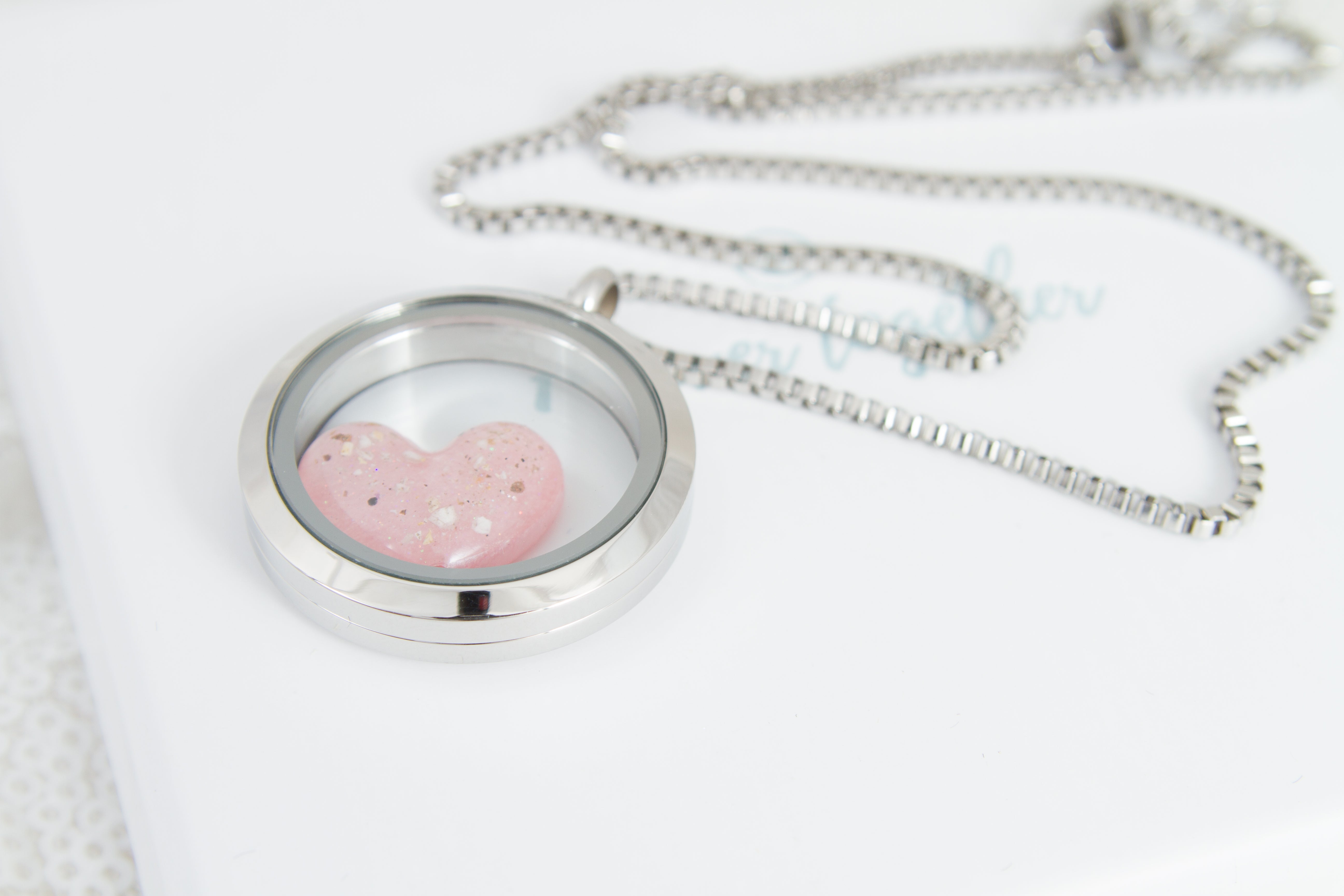 Silver Ashes Heart Locket