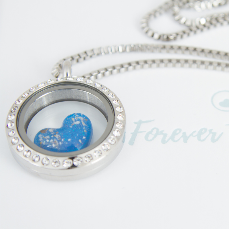Silver Ashes Heart Locket