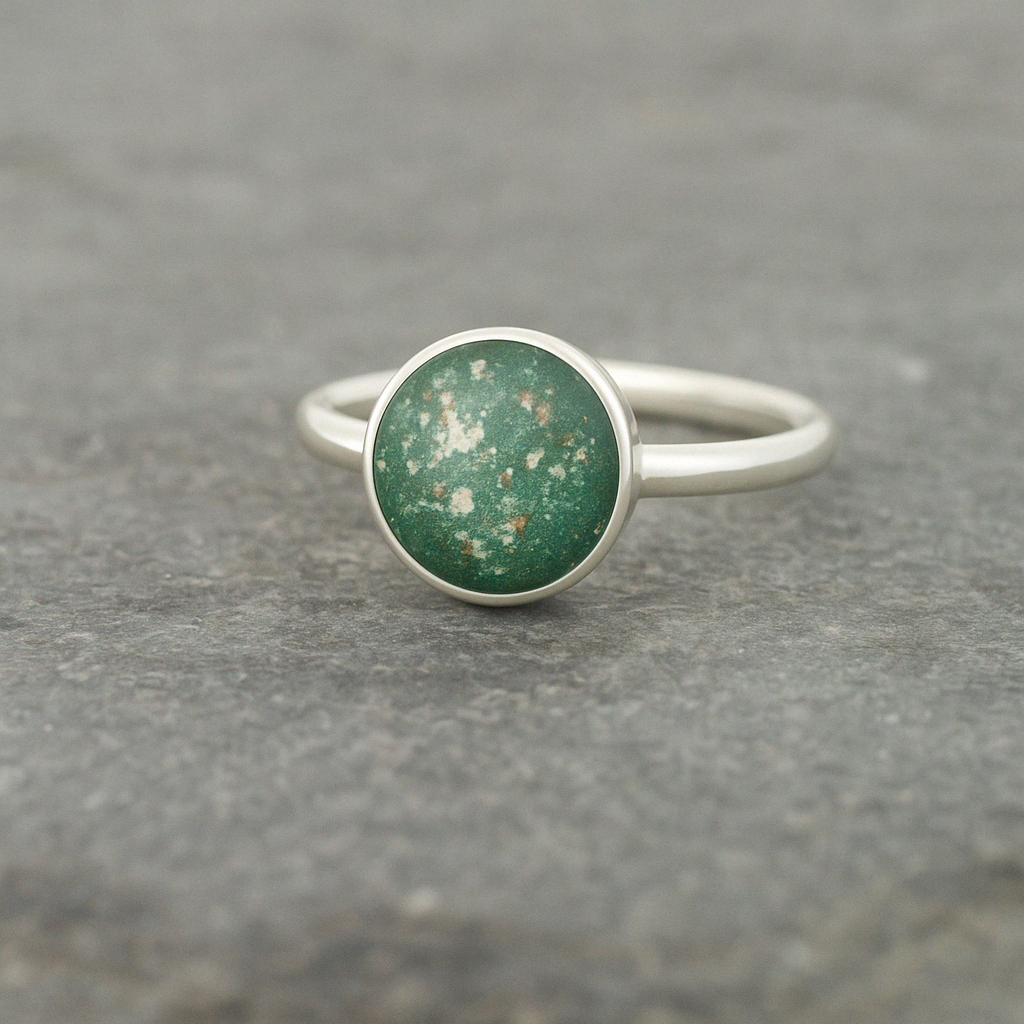 Solitaire Ashes Ring