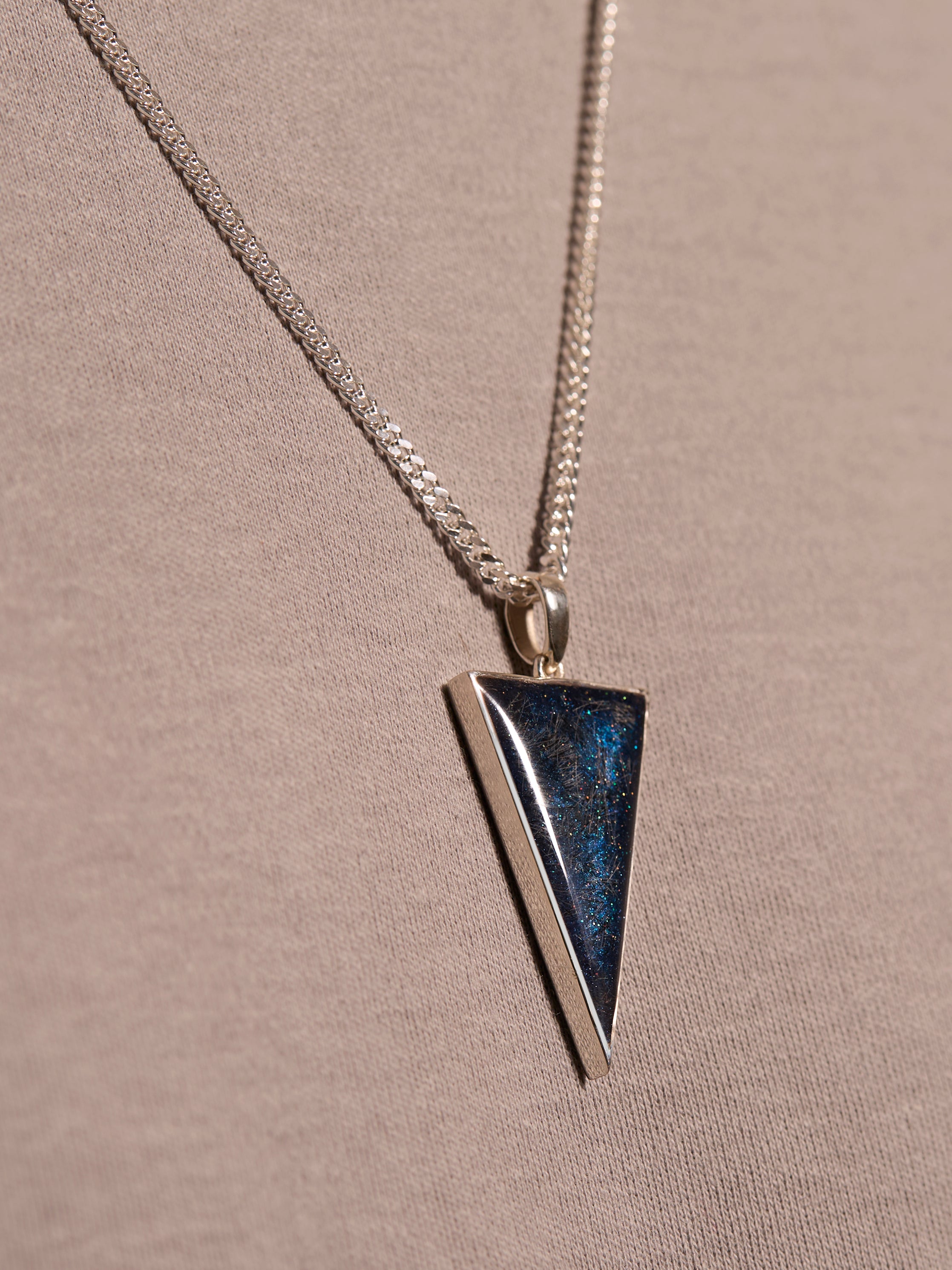 Triangle Hair/Fur Necklace