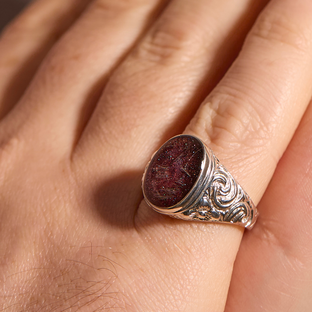 Embossed Hair/Fur Ring