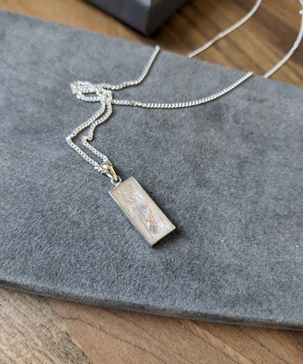 Rectangle Hair/Fur Necklace