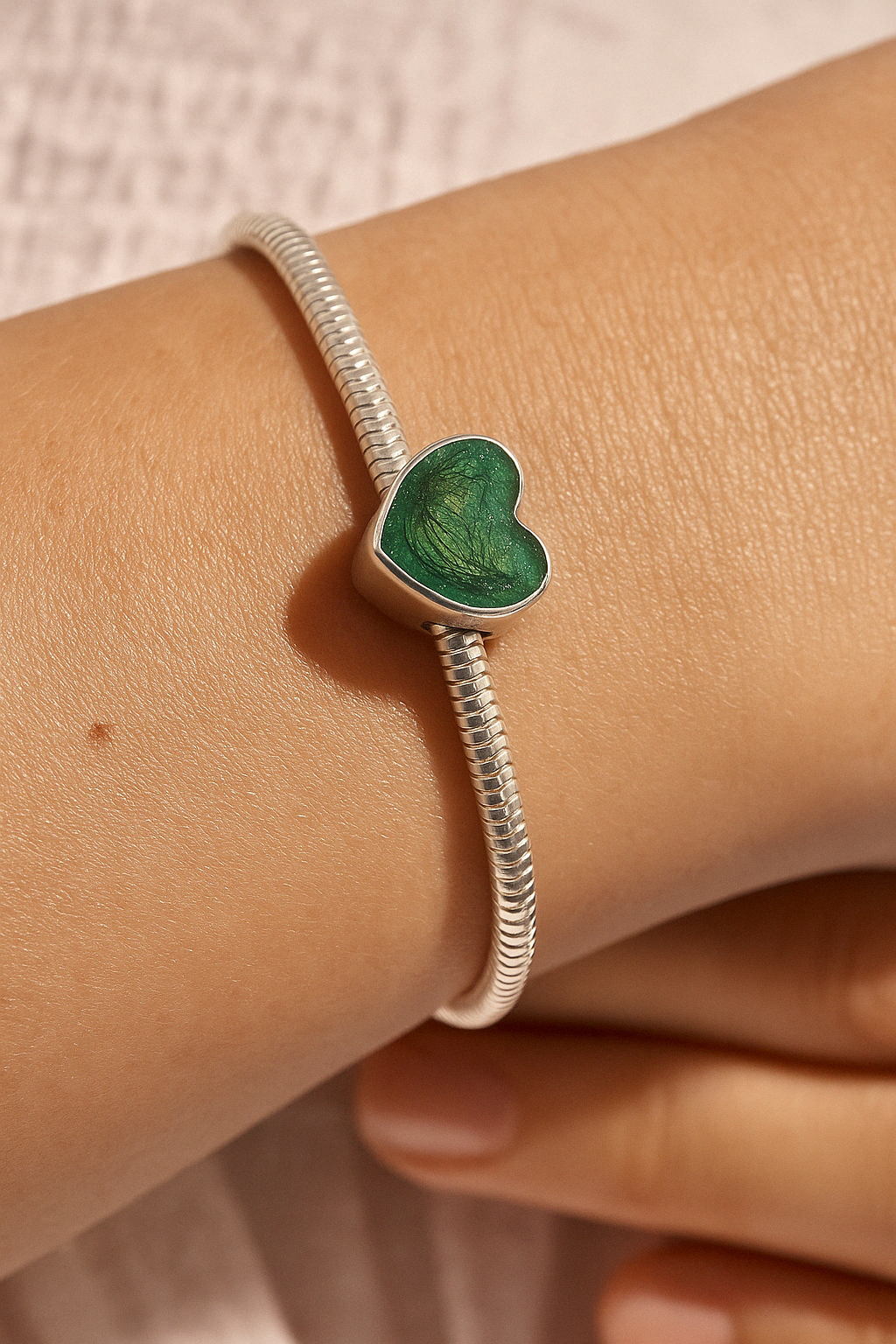 Heart Hair/Fur Bracelet