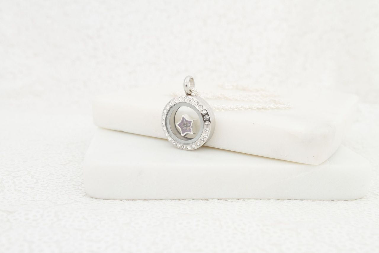 Mini Floating Ashes Charm Locket