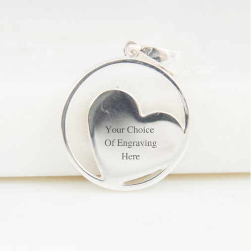 Surrounded Heart Necklace